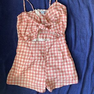 Plaid romper